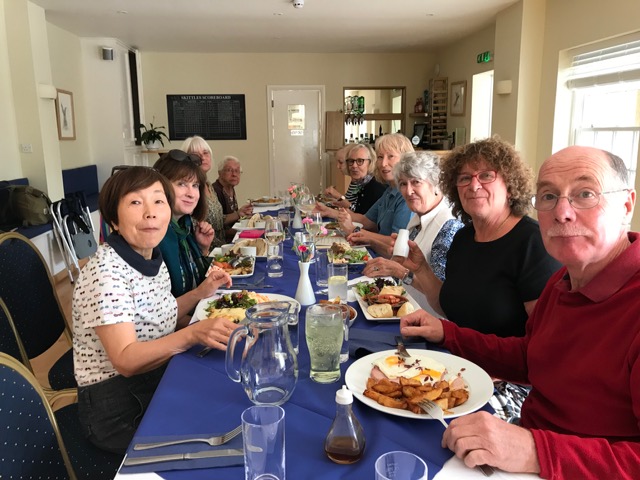 End of summer lunch and painting